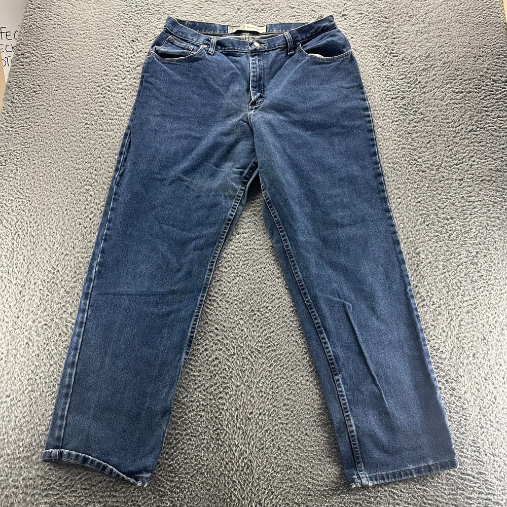 Gander Mountain Jeans Womens 16 Blue Cotton Denim Straight Relaxed Fit Workwear